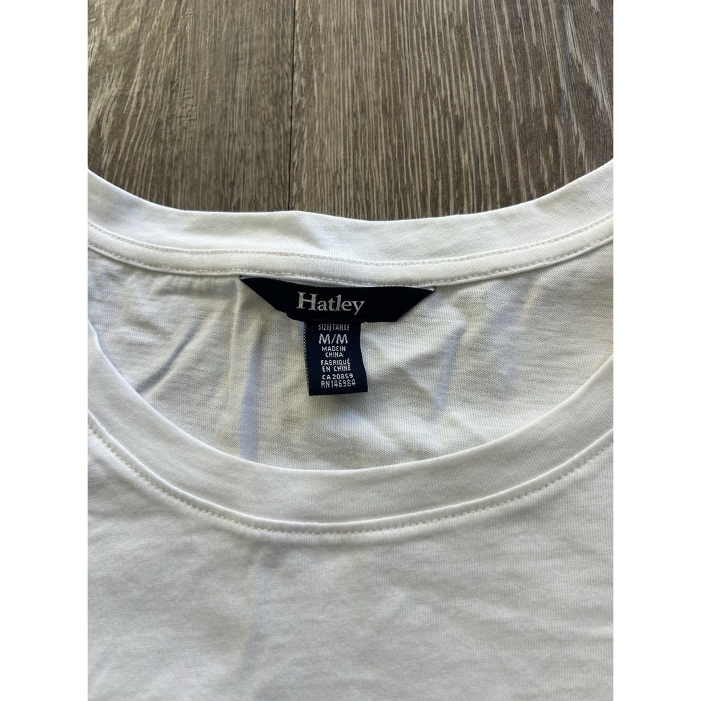 Hatley White Puff Sleeve Top Quiet Luxury Coastal Preppy Parisian Minimalist - Picture 4 of 9